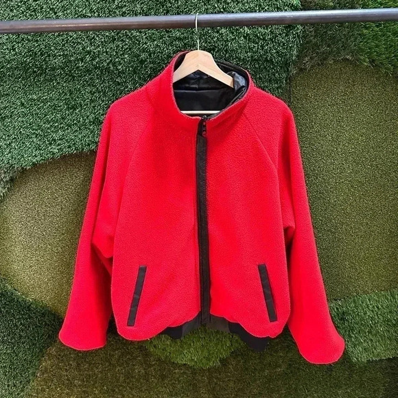 Vintage  Hack Sport Reversible Fleece Jacket Large - Picture 5 of 5